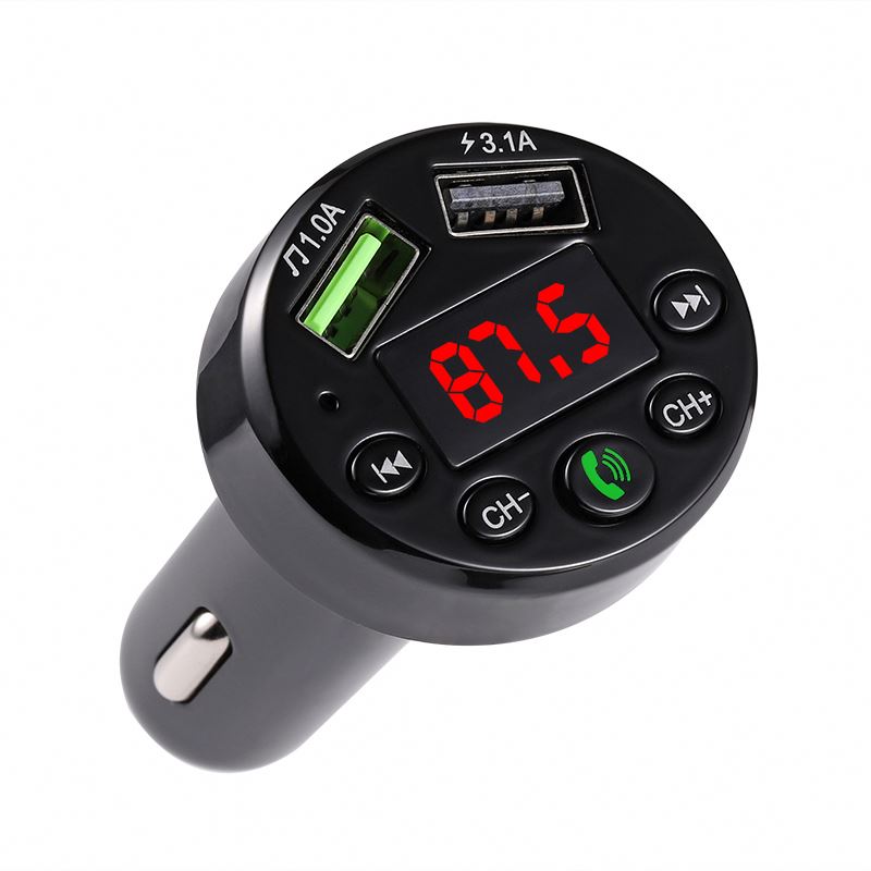 Лидер продаж, автомобильный FM-передатчик ZONE E6 Bluetooth 5,0 с USB, приемником Bluetooth 3,5 AUX, mp3-плеером и двойным выходом
