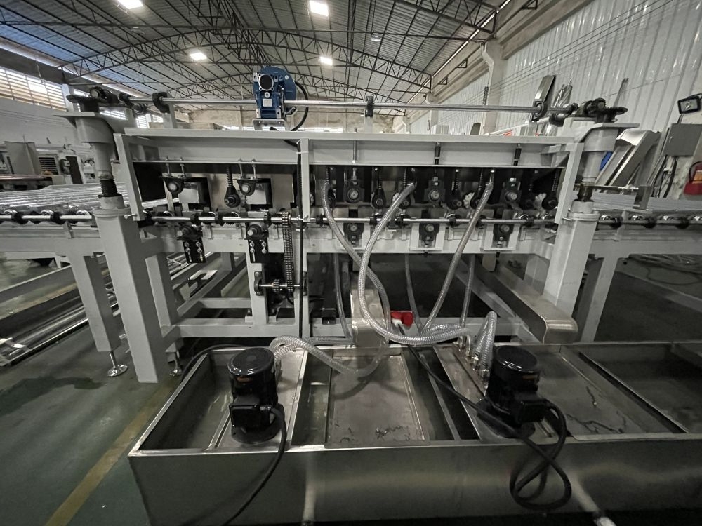 MLQ-2500A 2500mm glass washing machine ruber wheel Glass washing and drying machine/glass production machinery line