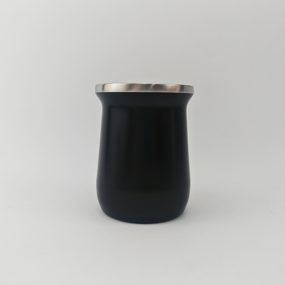 8oz Argentine Bpa Free Double Wall Yerba Mate 18/8 Stainless Steel Gourd Yerba Mate Cup With Straw