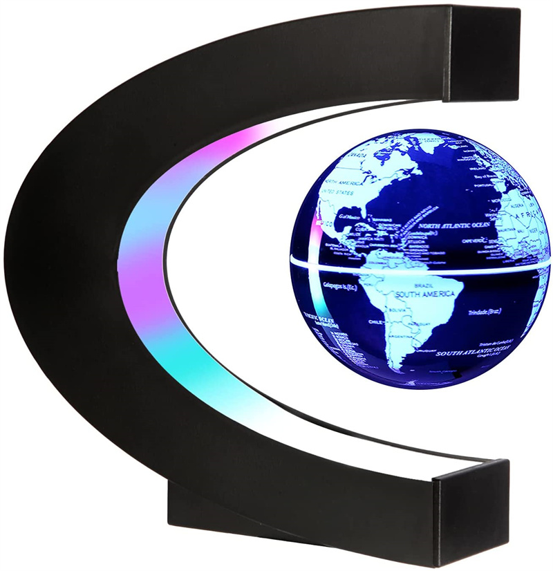 Floating Magnetic Levitation Globe LED World Map