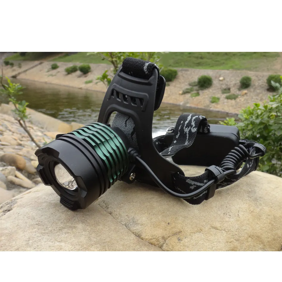 Highpower Front Light 3-modes XM-L T6 LED Zoomable Headlight Head Torch Lamp Camping LED Headlamp