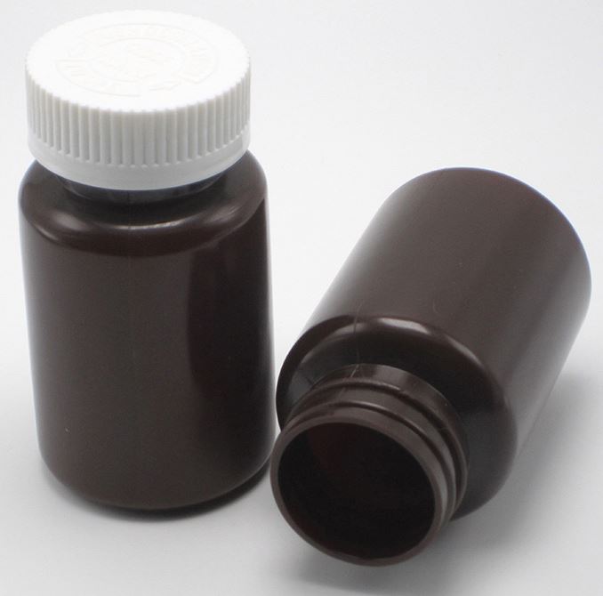 plastic 120ml matte black pill bottle with 38-400 neck pressure sensitive seal capsule bottle with CRC lid