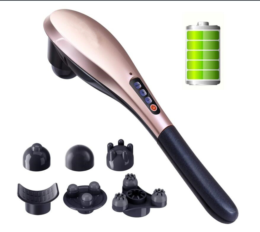 Rechargeable Hand Held Massager Ohuhu Cordless Handheld Deep Tissue Electric Massager with for Women Men Gift