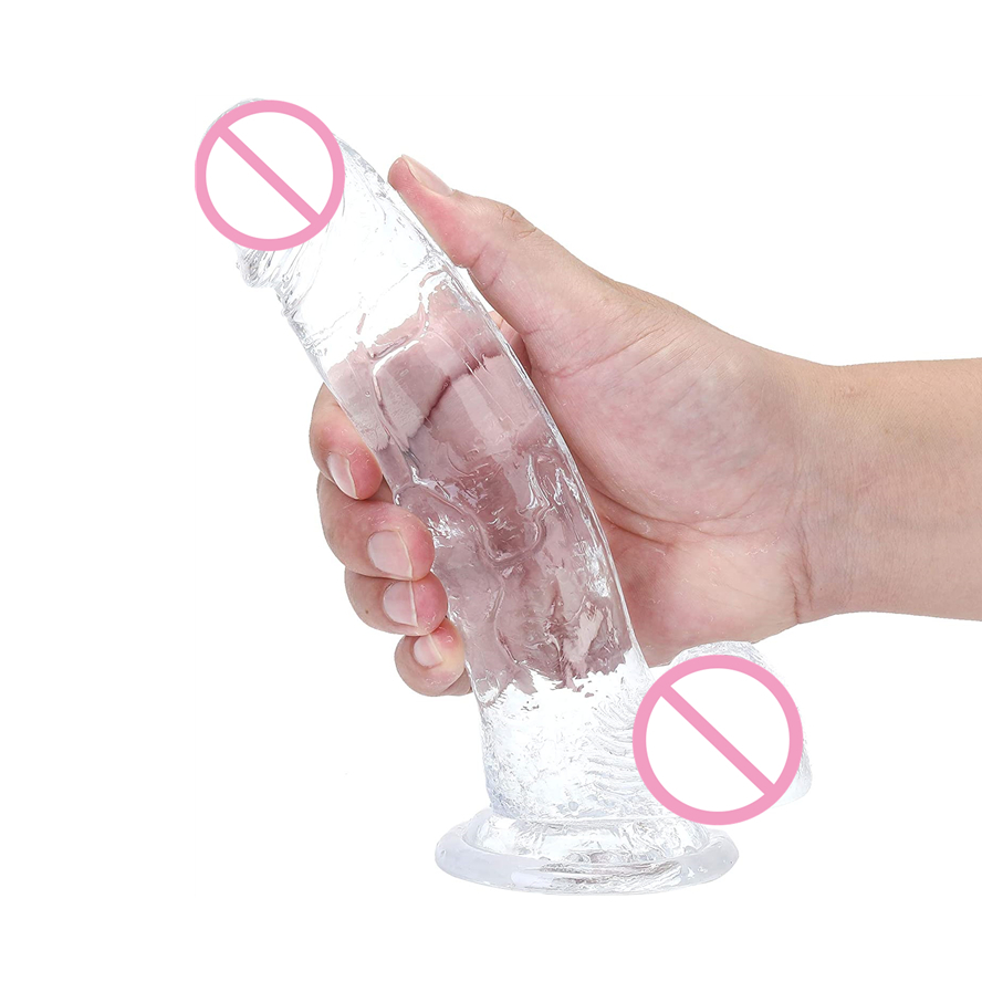 3 sizes Clear Pembesar Peni with Suction Cup Body-Safe Material Plastic Silicone Fakes Rubber Artificial Penis