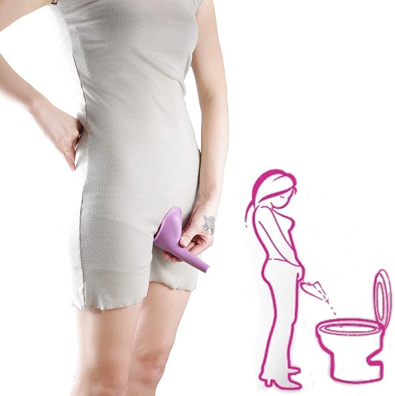 Cheap urine cups plastic disposable portable female urinal woman travel urinal pee standing up for women