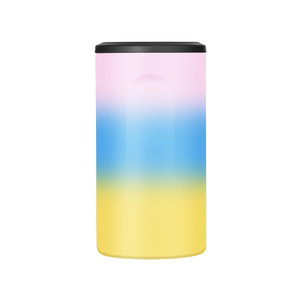 450ML Multicolor gradient Beer Can Cooler The fashion slim can coolers 15 oz insulator metal can cooler stainless