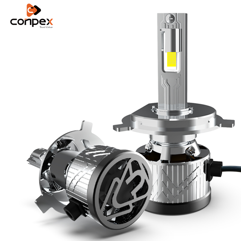 Conpex новый дизайн 65 вт отличная система теплоотдачи светодиодная лампа фары H4 дальний и ближний свет CE Rohs светодиодные фары