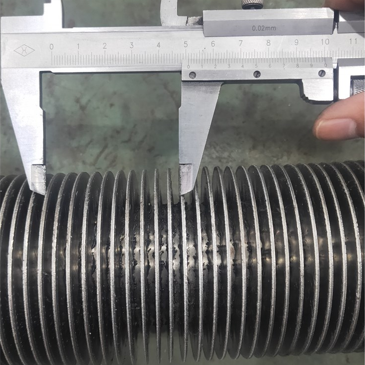 ASTM A106 high frequency welded spiral finned steel tube for heat exchanger