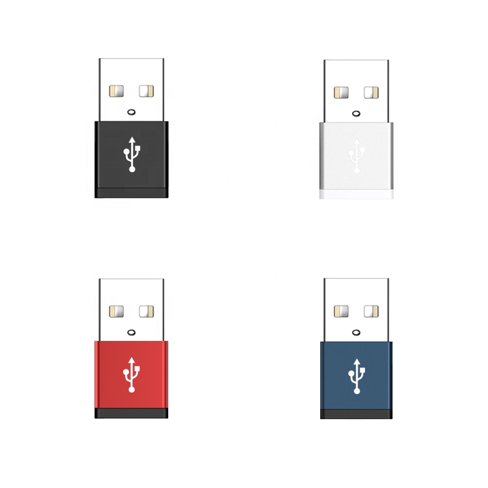 USB 2,0 Type C Женский адаптер USB A корпус из алюминиевого сплава