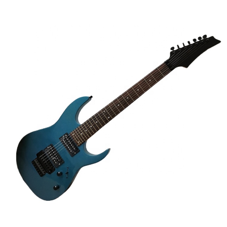 6 строка 24 frets электрогитары с Floyd Rose мост, черный
