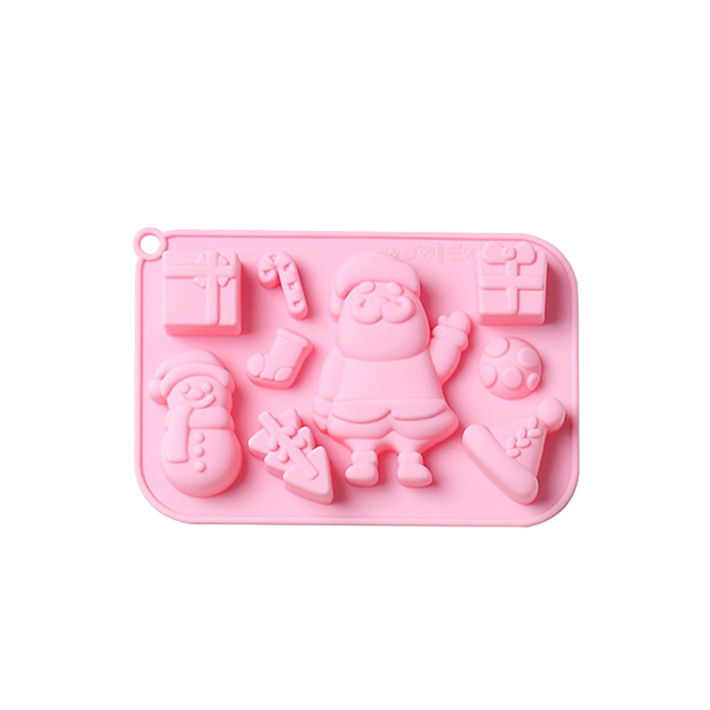 DIY Biscuits Baking Tool Food-Grade Silicone 9 Kinds 3D Christmas Gingerbread House Silicone Mould Non-stick Chocolate Cake Mold