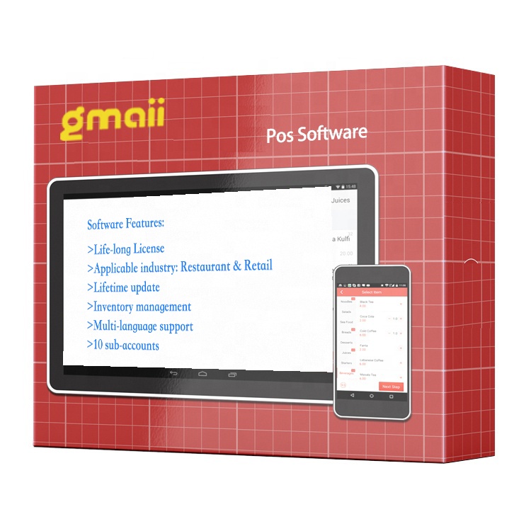 Gmaii дешевая Pos система программного обеспечения для ресторана