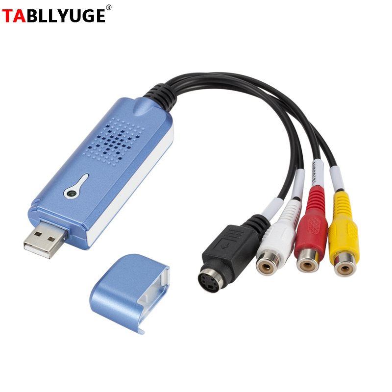 Адаптер AV RCA-USB 2,0 для аудио-и видеозахвата для DV/TV/VHS/DVD AV AudioDVD, видеоконференции и т. д.