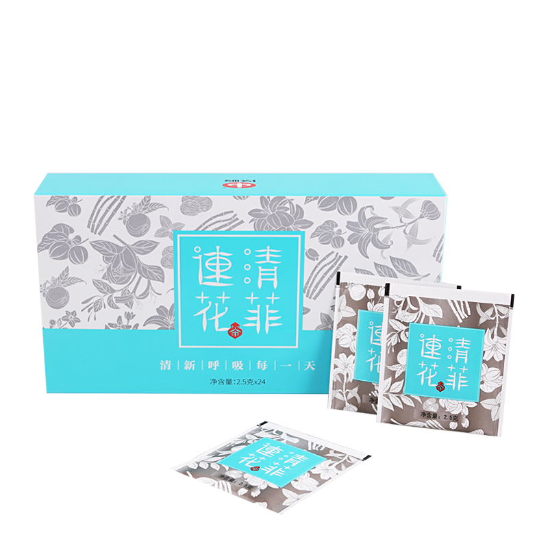 Китайский травяной чай для очистки легких Yiling Lianhua Qingfei, производство капсул Lianhua Qingwen