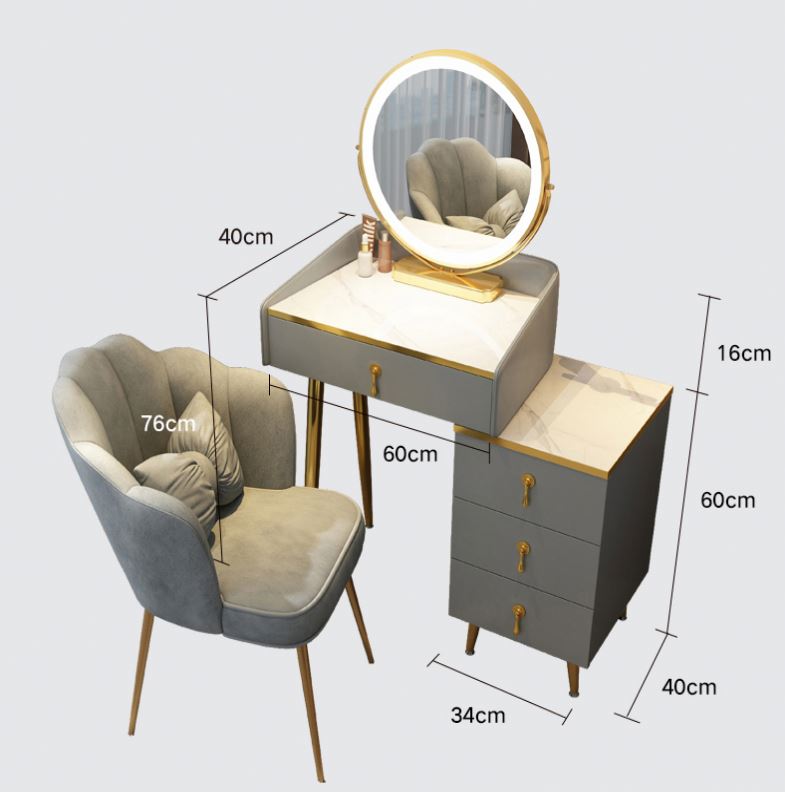 High-end luxury dressing table storage cabinet integrated