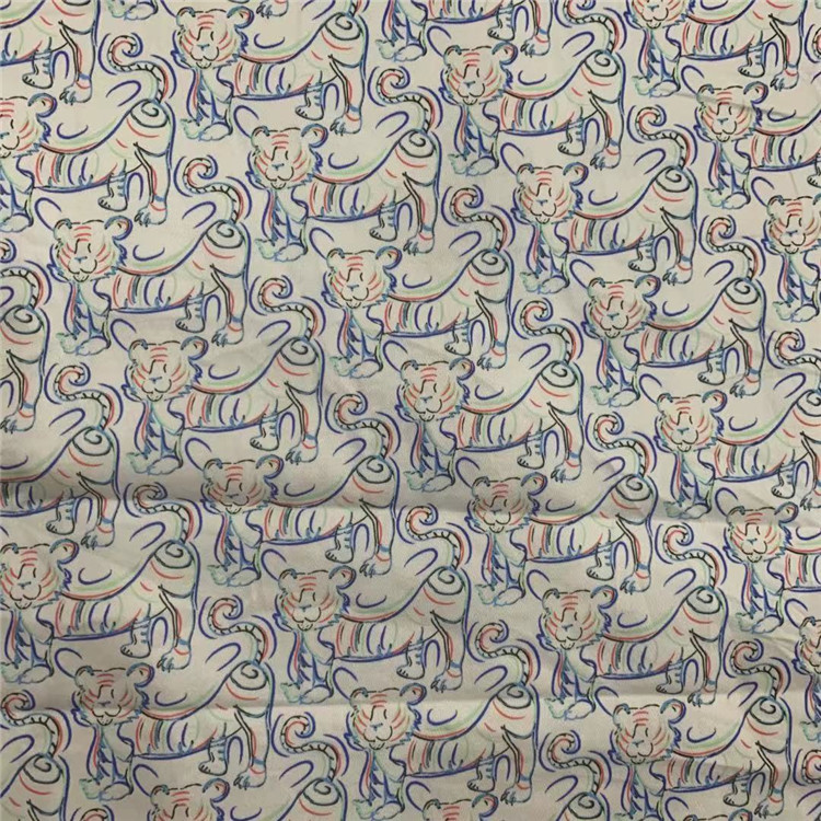 new design 32s stretch cartoon print cotton fabric for garment