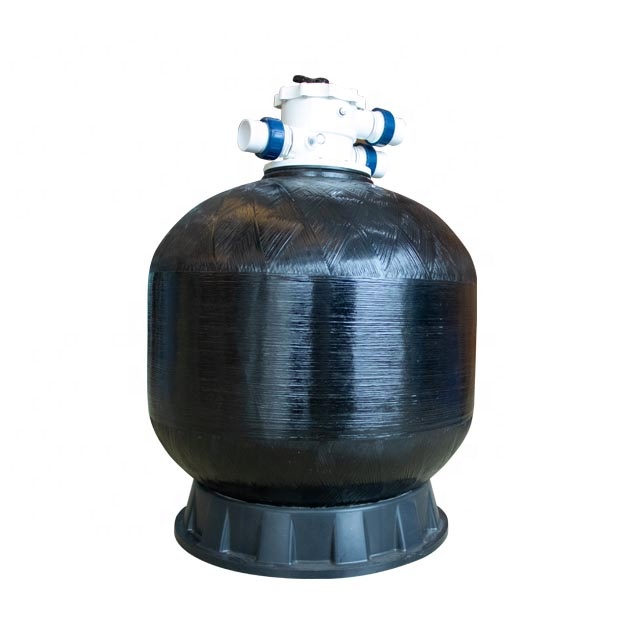 Commerical small black blue green grey fiberglass swimming pool sand filter