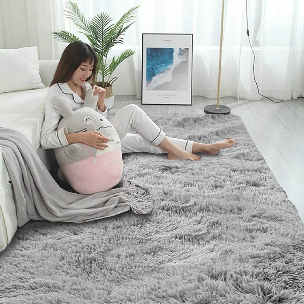 Super Soft Kids Room Nursery Rugs Area For Bedroom Decor Living Room Kitchen Non-Slip Plush Fluffy Comfy Babys Care Crawling Rug