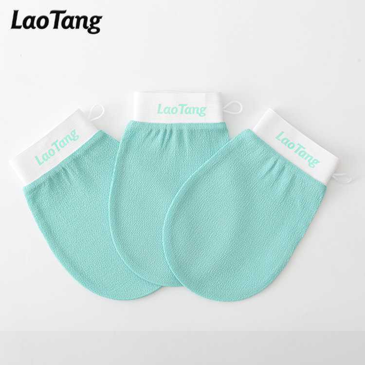 Factory Wholesale Low Price Free Sample Exfoliating Body Scrub Bath Washcloth Gloves Exfoliating Mitts Viscose Exfoliating Glove