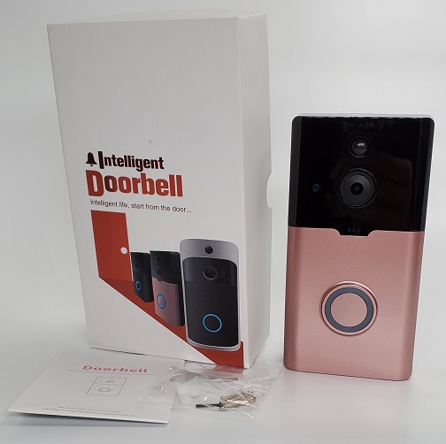 Умный дверной звонок с Wi-Fi, видеокамера безопасности, дверной звонок 720p VBR, смартфон с дистанционным управлением, батарея для дня и ночи, TF карта suooprt 64 ГБ