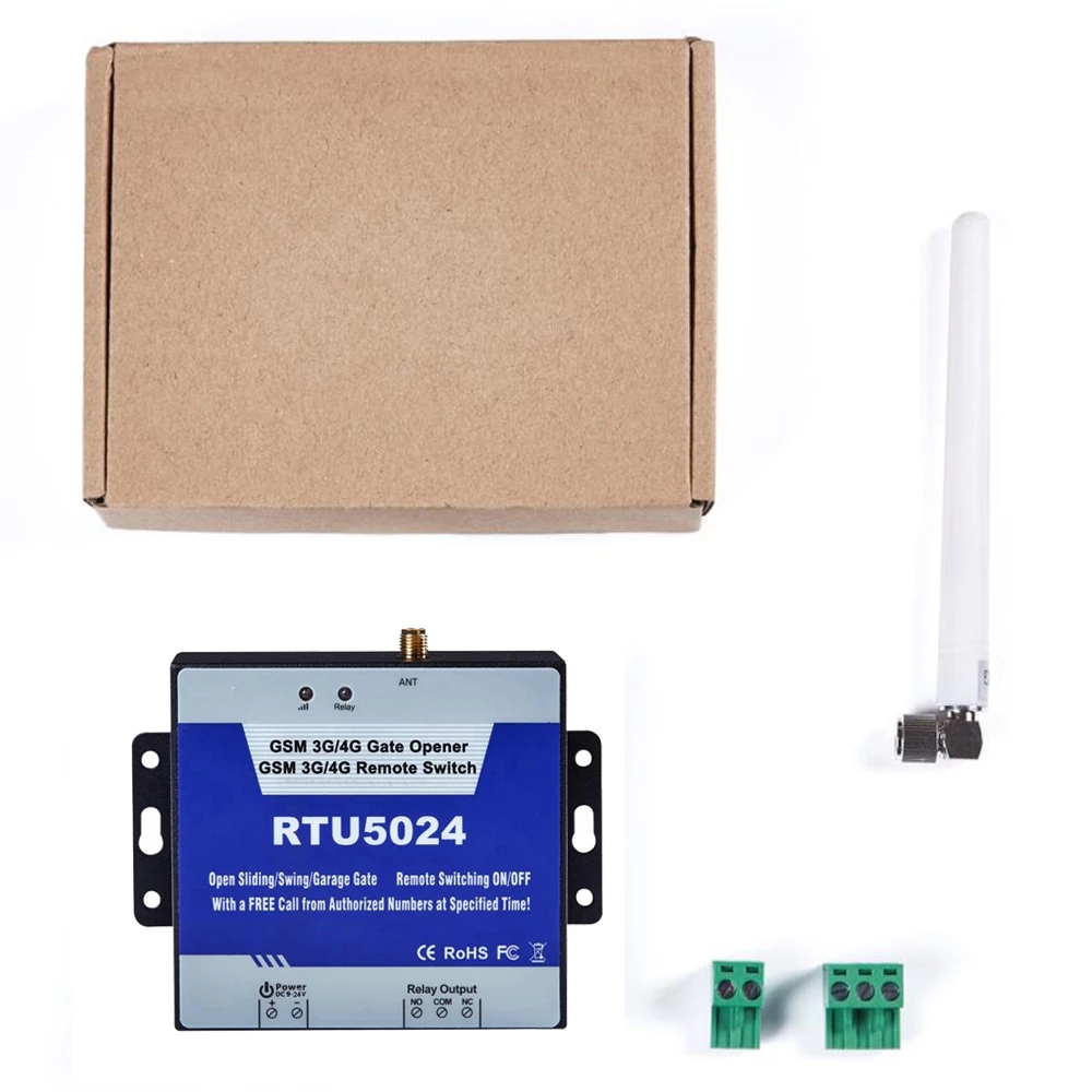 GSM реле открывания ворот RTU5024, дистанционное управление, беспроводной Открыватель доступа к дверям с антенной