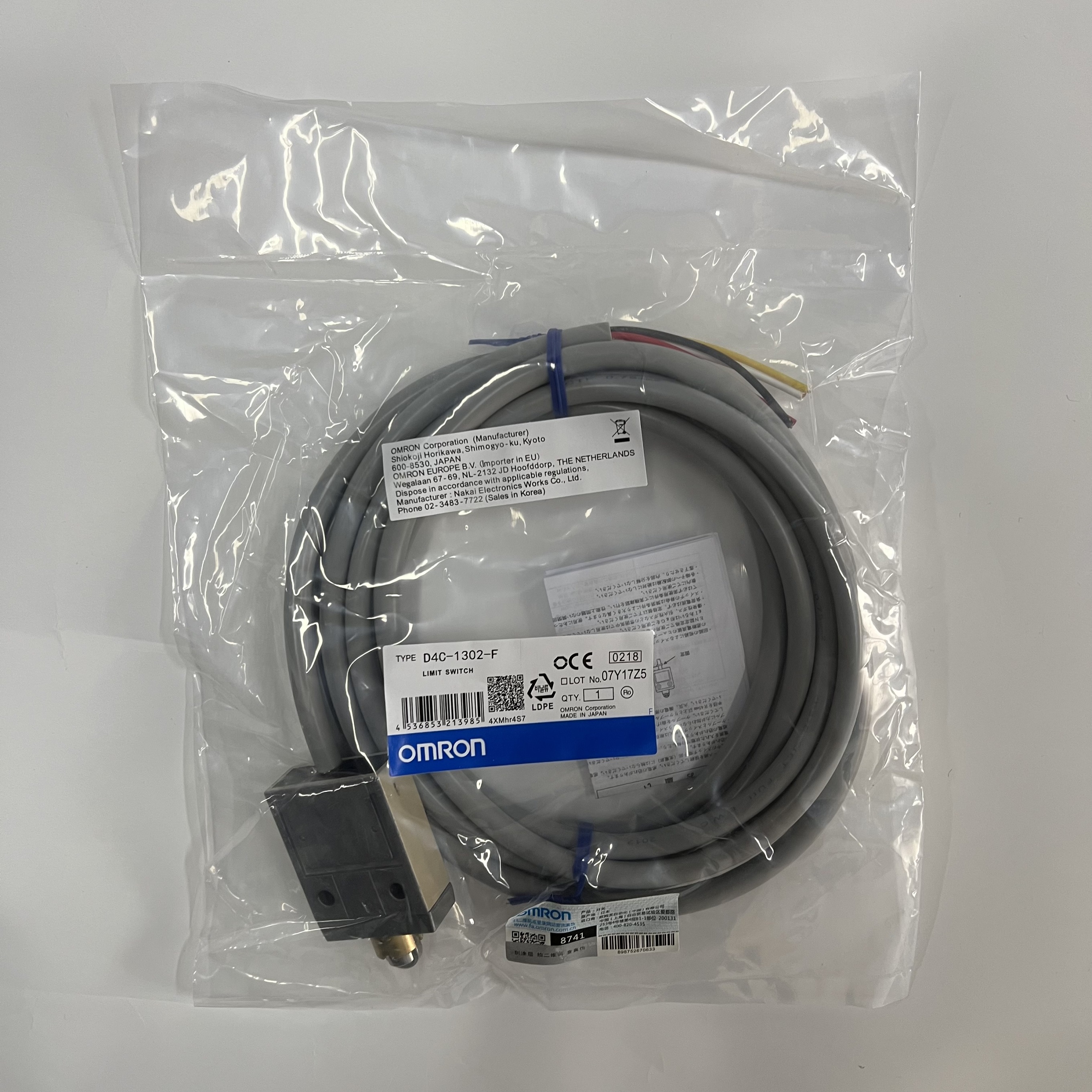 Новый и оригинальный кабель для-Omron- D4C-1302-F