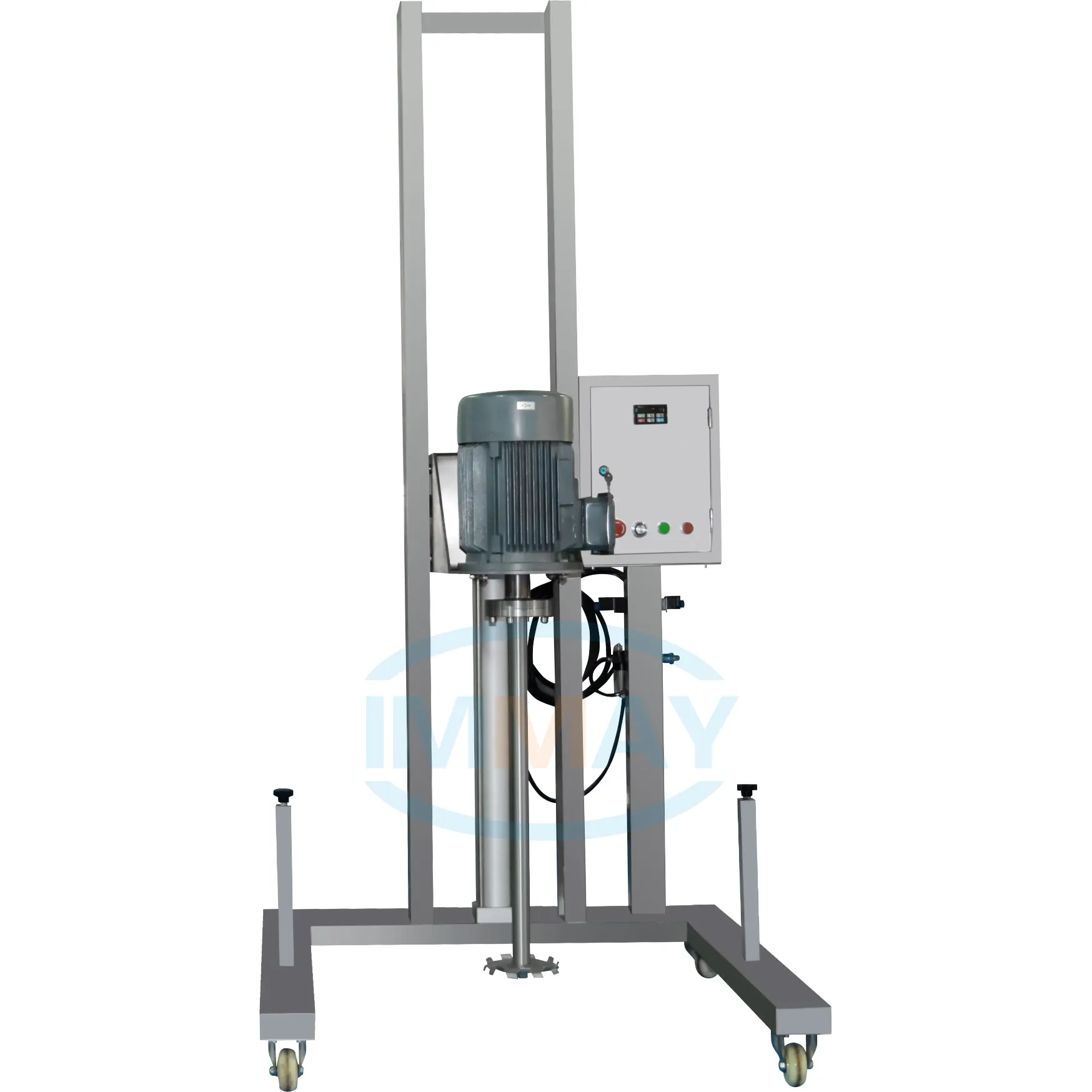Hot sale industrial movable pneumatic or electric lifting liquid cream high speed mixers manufacturer