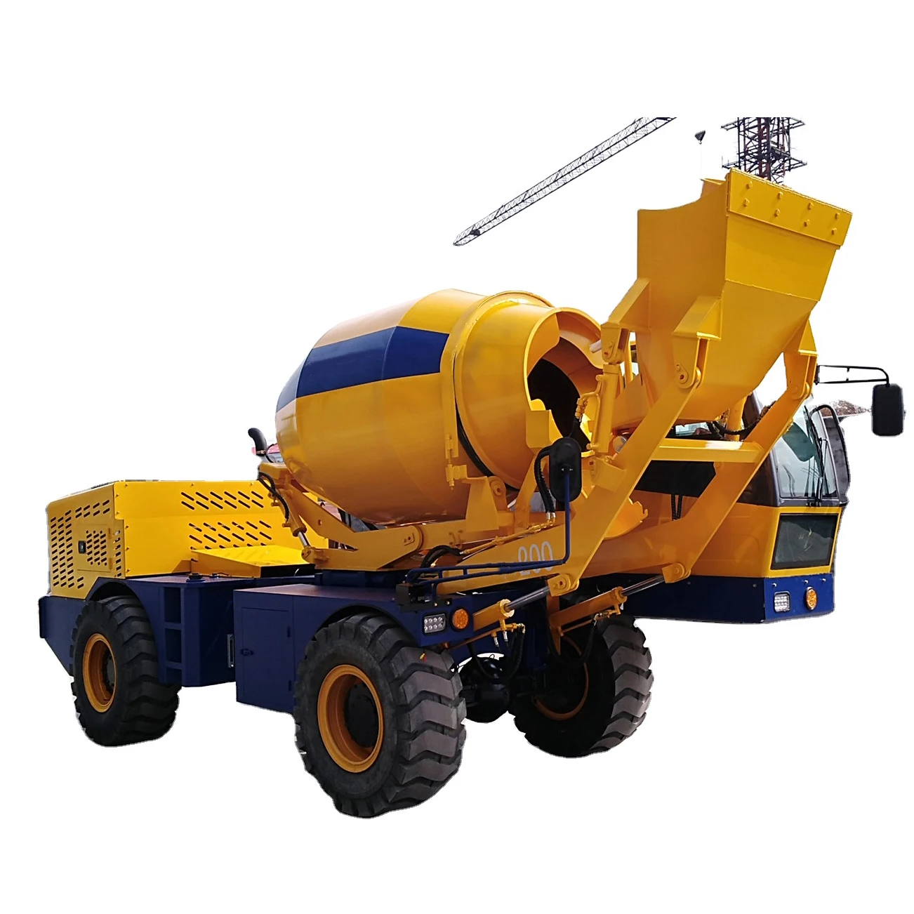The manufacturer direct to sell self loading concrete mixer HY200