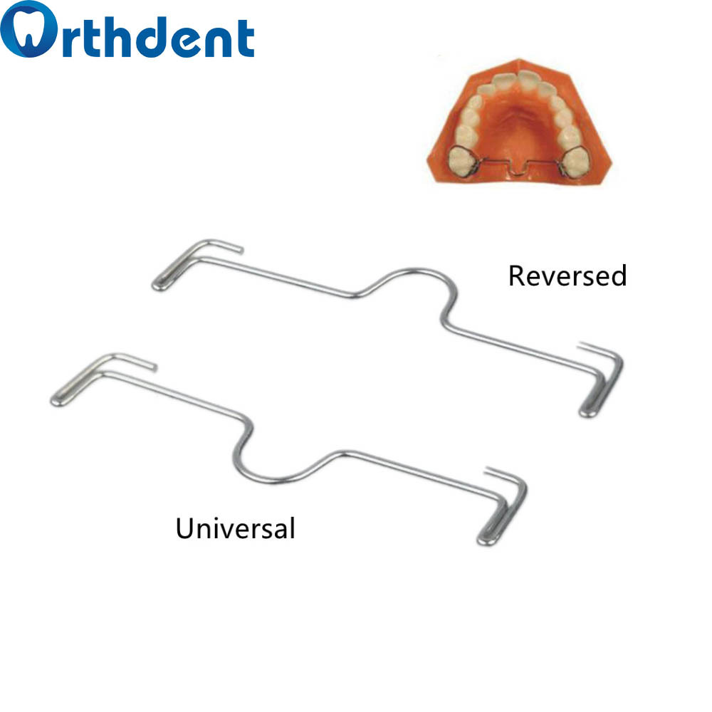 Dental Orthodontic Palatal Bar Arch Lingual Bars Button Sheath on the Molar Band Dentistry Device Universal Reversed Materials
