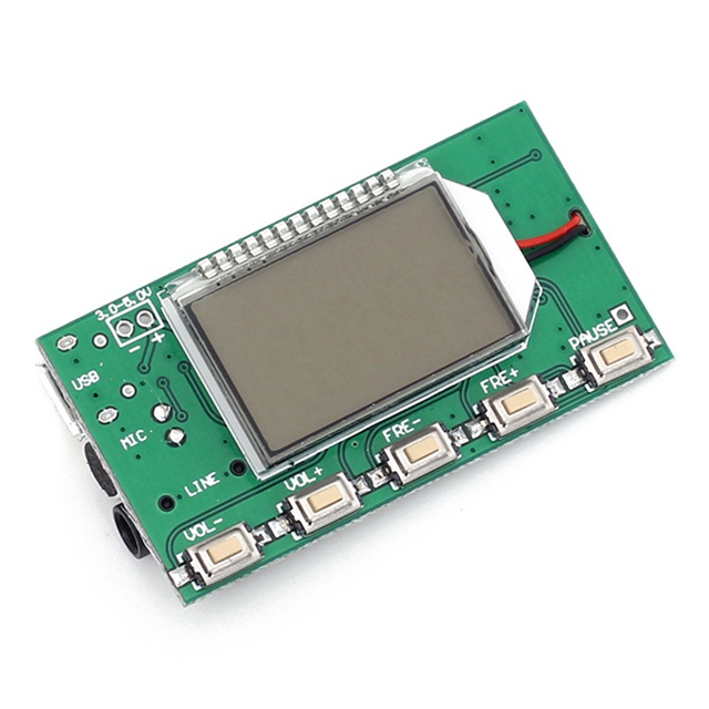 FM передатчик Модуль DSP PLL LCD 87-108 МГц стерео цифровой беспроводной микрофон плата многофункциональная частотная модуляция плата