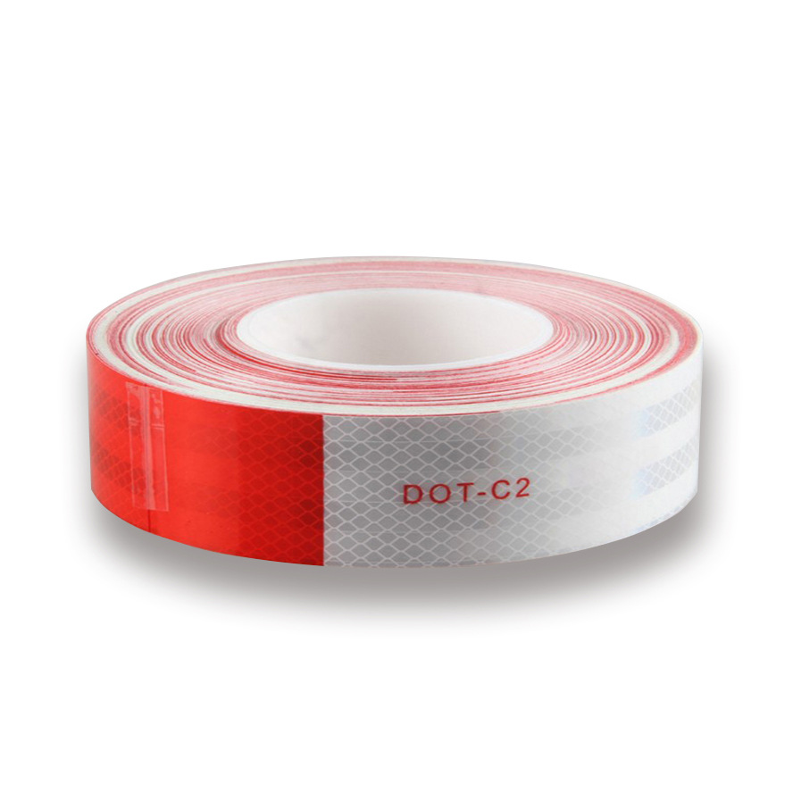 Dot-C2 красный/белый Светоотражающая Лента 2 дюйма для транспортных средств