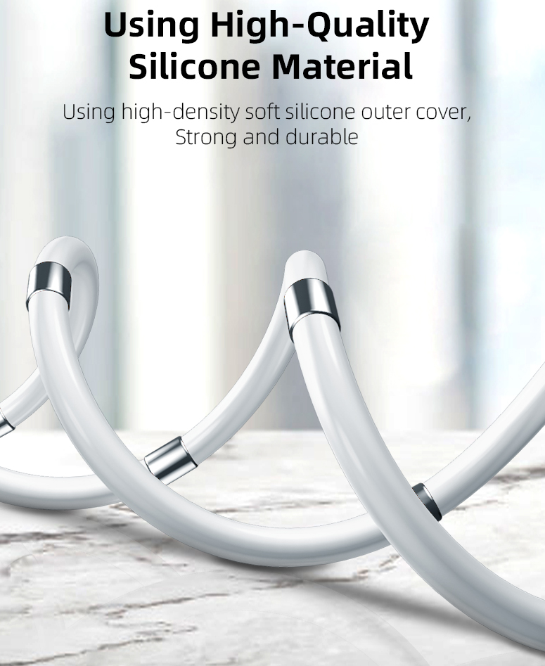 2020 NEW Super Calla Self Winding Magic Rope Fast Charging Magnetic USB 3.1 Type C Cable Charger