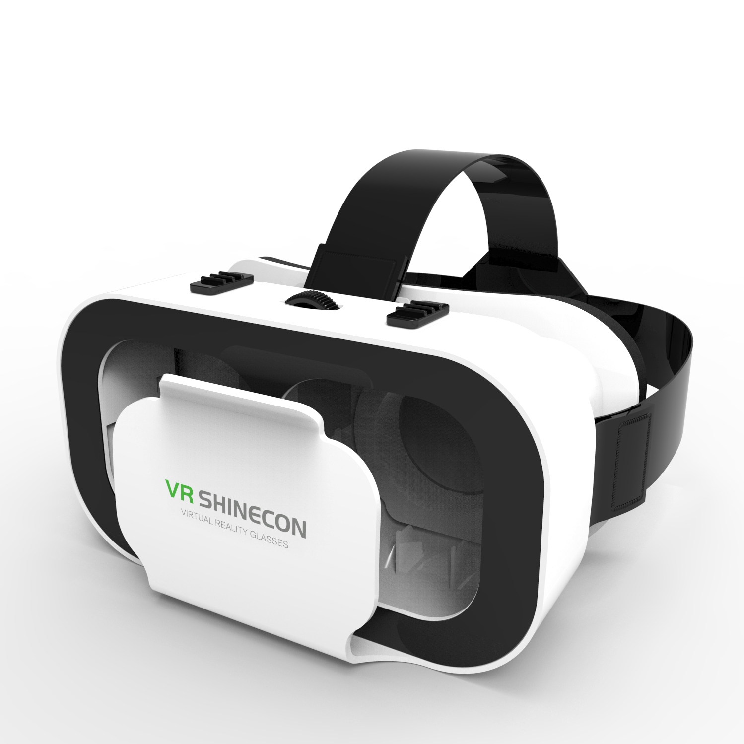 Virtual Reality G05 VR Glasses Phone Black Leather White Frame OEM Style Games RoHS Polarized Glasses ABS Material