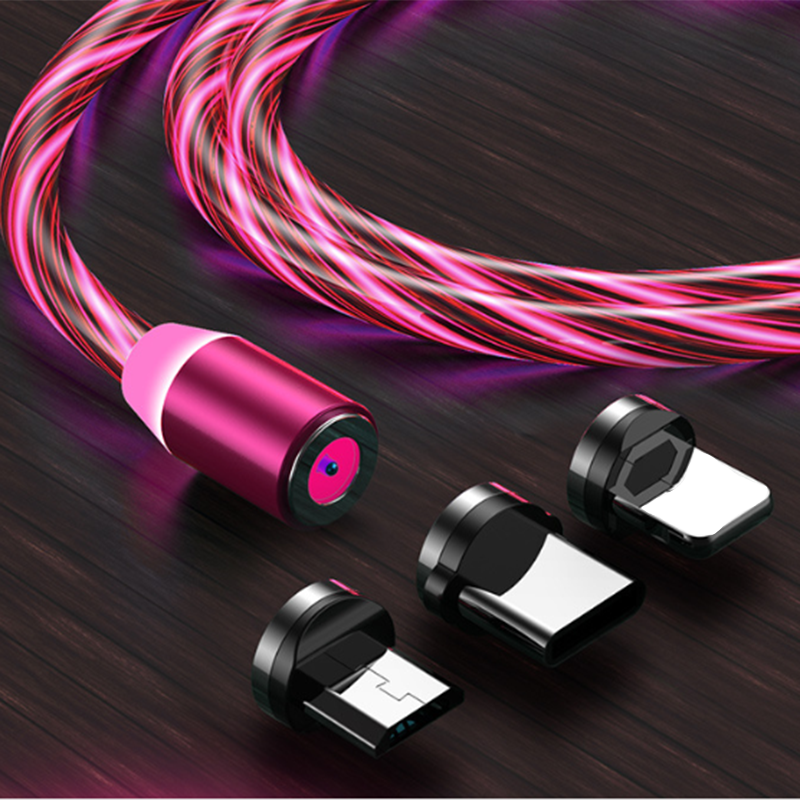 Free Sample 1 Meter Long 3 in One Magnet Type C Fast Cable