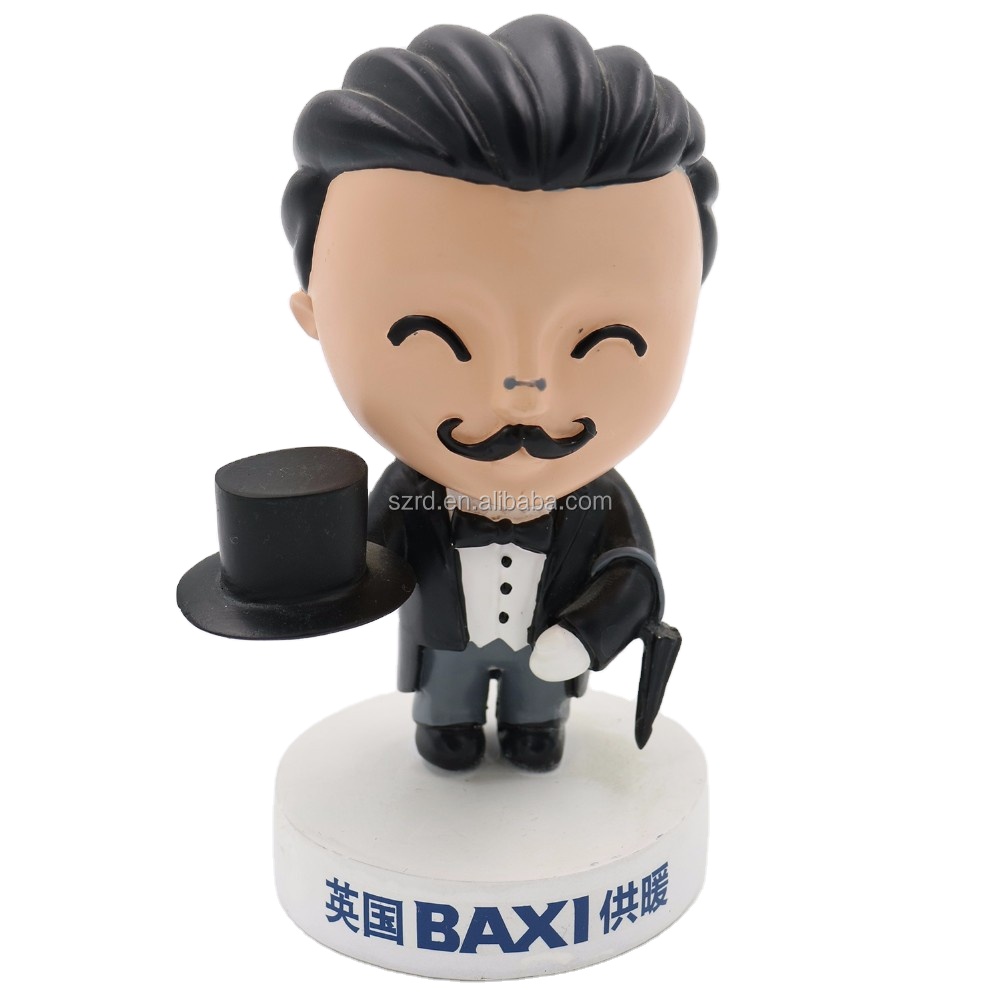 Customized make boy and girl ornaments anime design resin figure manufacturers