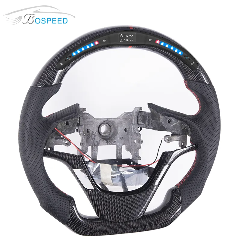 Modify LED Carbon Fiber Steering Wheel For Hyundai Veloster
