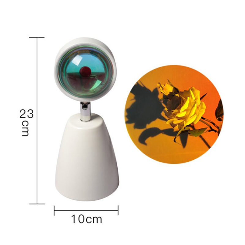 aluminum alloy LED 360 degree sunset lamp remote control sunset projector lamp