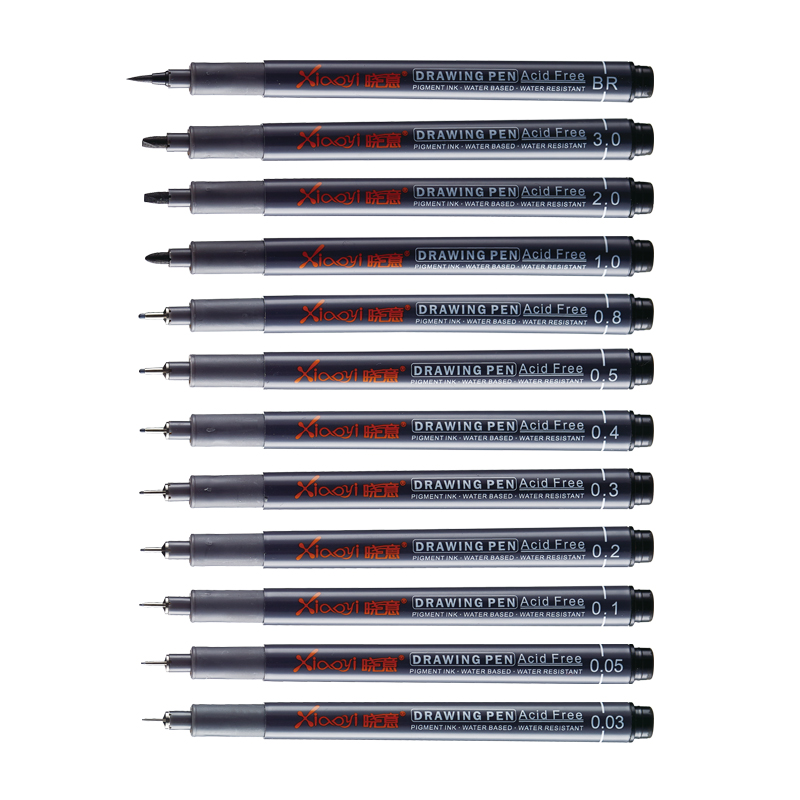 Популярные пигментные подводки Fineliner ручки кисти для воды ручки для художественных принадлежностей Канцтовары