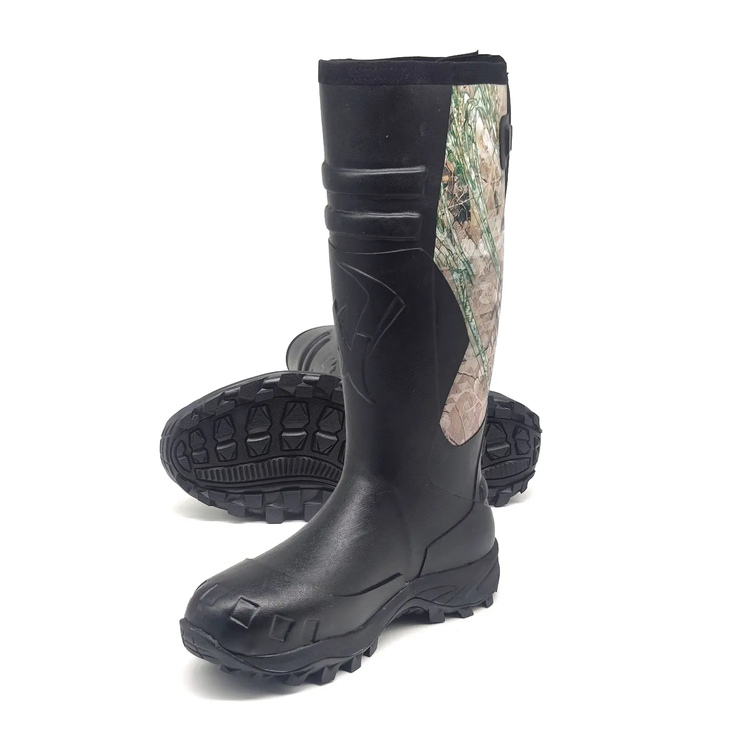 customized winter hunting boots camouflage rubber boots men's waterproof vulcanized rubber boots