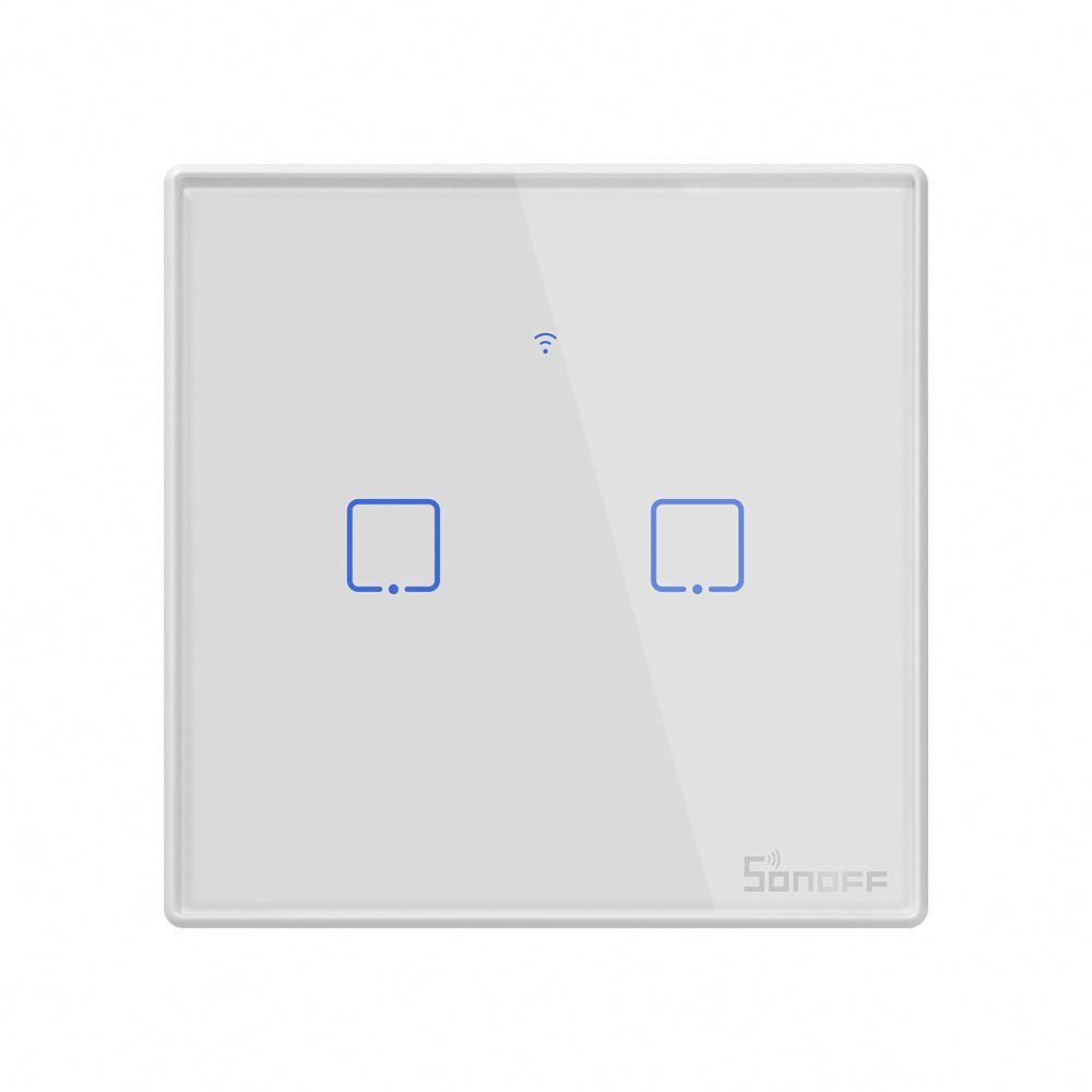 Умный сенсорный настенный выключатель Sonoff T1 T2 T3 Series 1 gang 2 gang 3 gang WiFi RF стандарта ЕС США Великобритания по лучшей цене