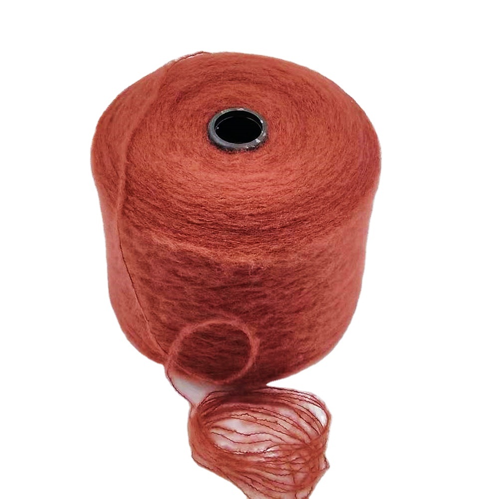 Warm Fuzzy Fancy Yarn NM5/1 83% Acrylic 17% Nylon Mohair Like Yarn For Knitting Sweater Cardigan