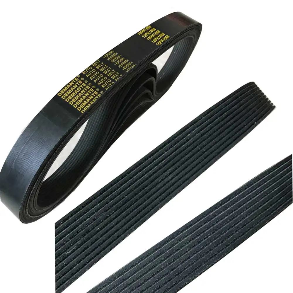 PK Belt Auto China rubber V belt size 6PK 7PK 8PK 9PK 10PK fan belt Auto