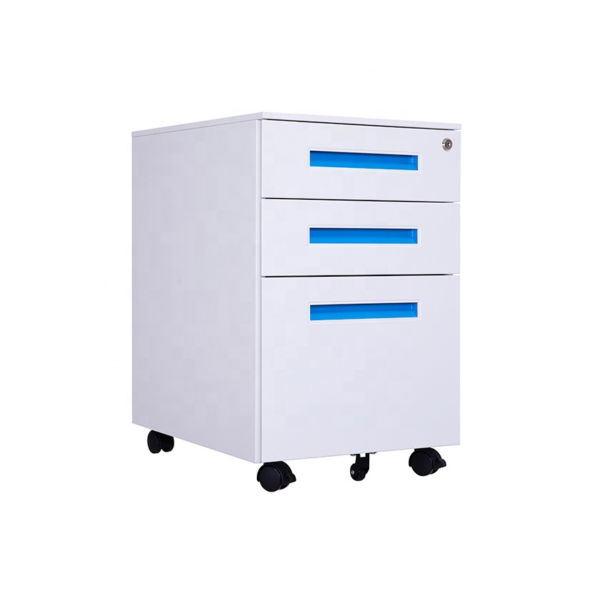 Cheap Move Online Shopping Filing 3 Drawer Mobile Pedestal File Cabinet With Wheels