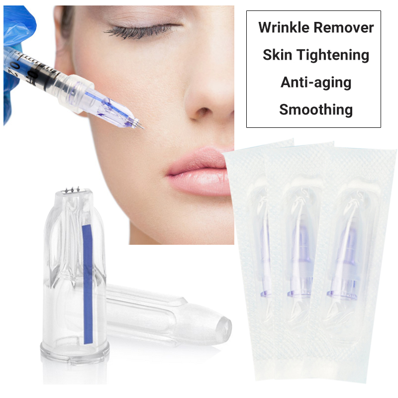 Sterile and Safe Hyaluronic Acid Injector Mesotherapy Gun with Multi Needles 3 Pins for Facial