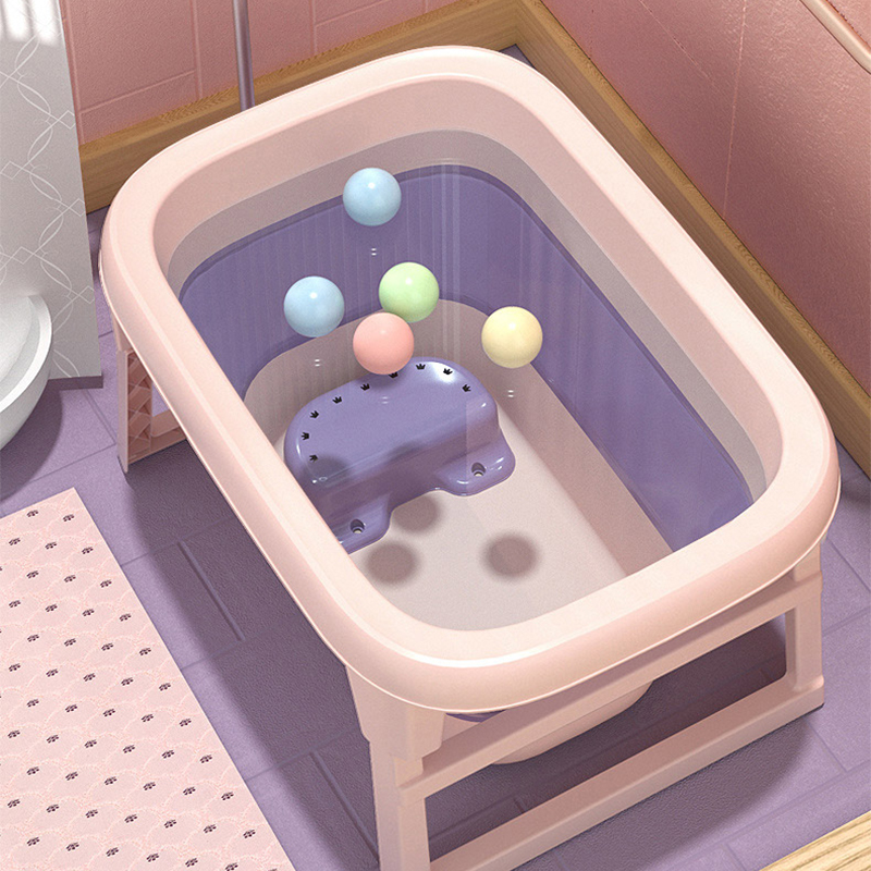 Newborn Bath Bed Adjustable Infant Support Foldable Baby Bath Seat Back Pillow Infant Bath Tub