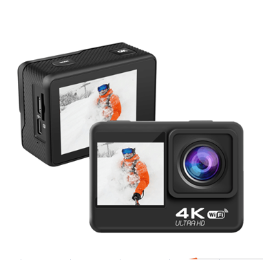 Камера CMO-60 с двойным цветным экраном, Спортивная камера wifi 4K go pro, аналогичная Водонепроницаемая цифровая мини-видеокамера hd
