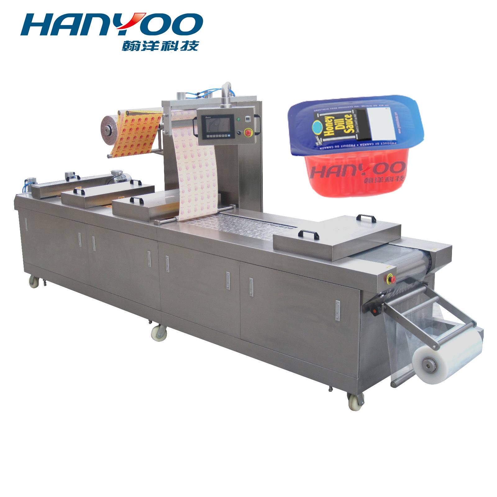 DPS-320/420/520 термоформовочная вакуумная упаковка упаковочная машина для варенья карта автоматическая вакуумная скин пакет машина