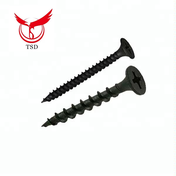 self tapping Black drywall screw with fine or coarse thread for wholesales