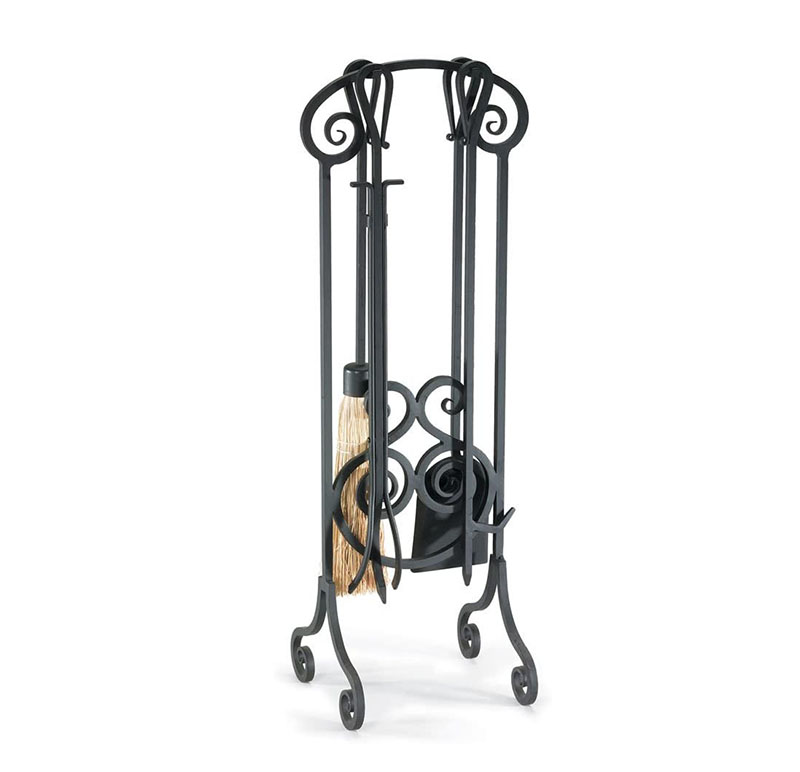 Wholesales Fireplace Tools Customized Logo Size 5 Piece Set 29 Inches High Cast iron Traditional Hanging