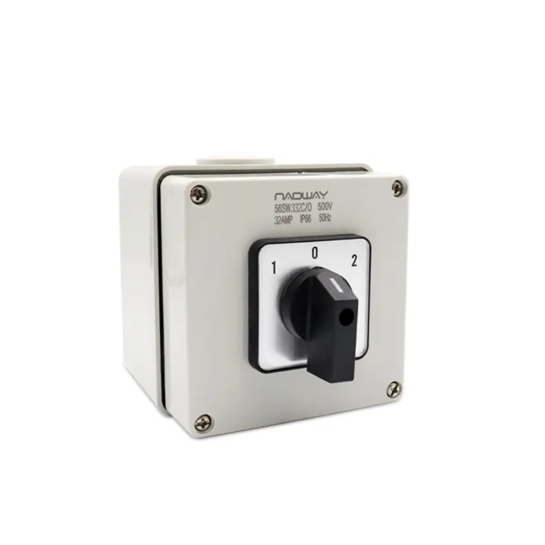 Good Price 500V 32A 3 Pole 3 Phase Square Industrial Changeover Switch